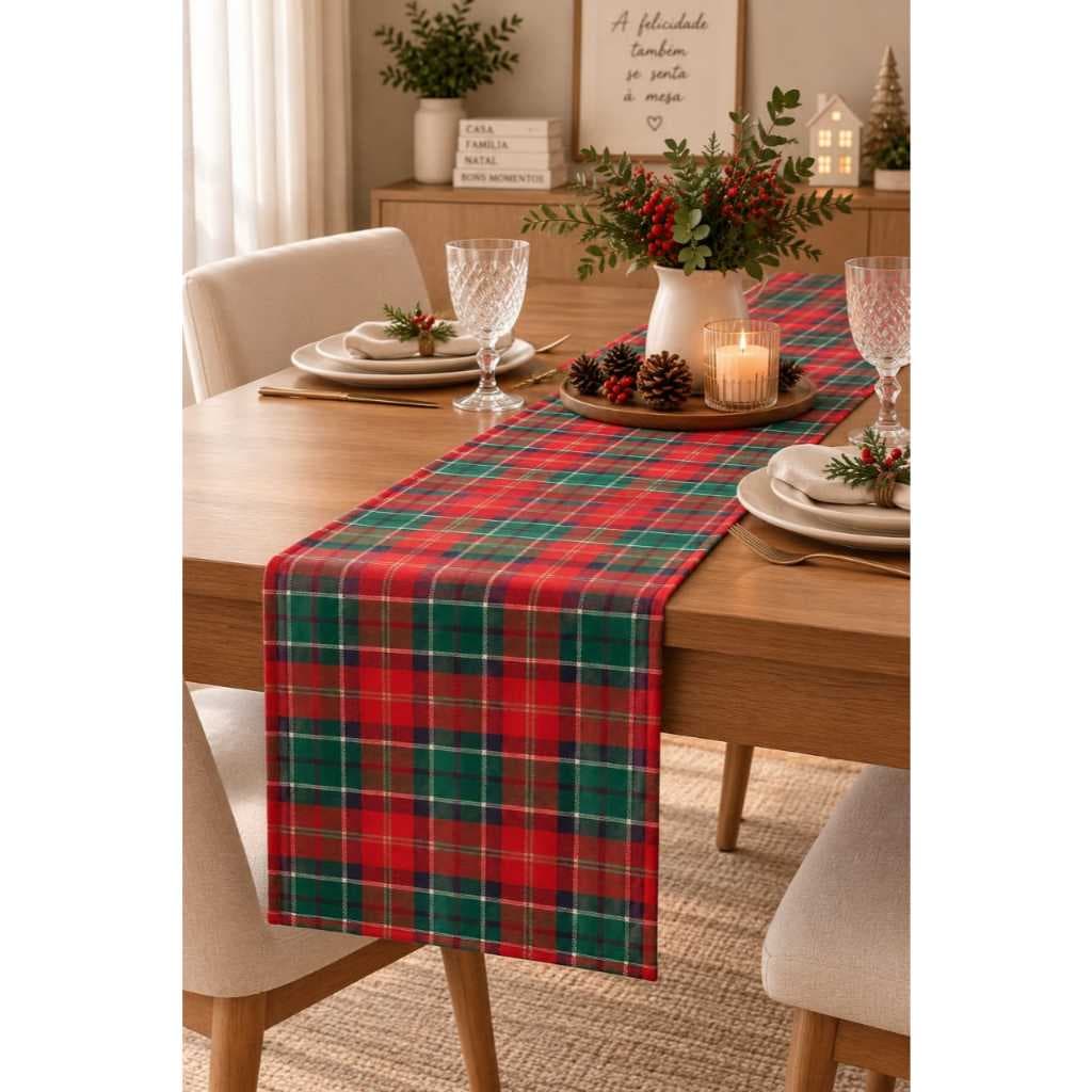 Caminho Trilho De Mesa Jacquard 4 e 6 Lugares Elegante