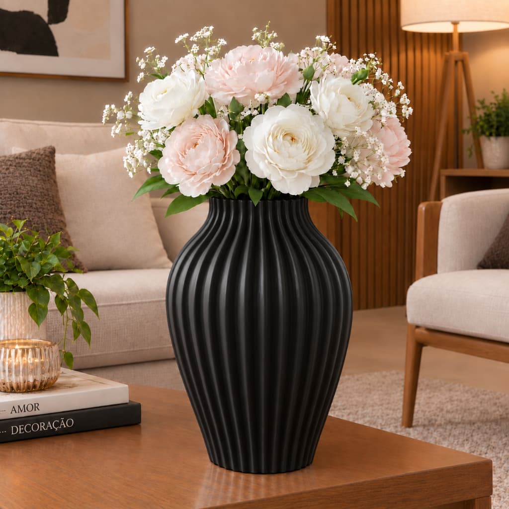 Vaso Para Plantas Flores Decoração Casa Sala Mesa Escritório Quarto Cozinha Banheiro Decorativo