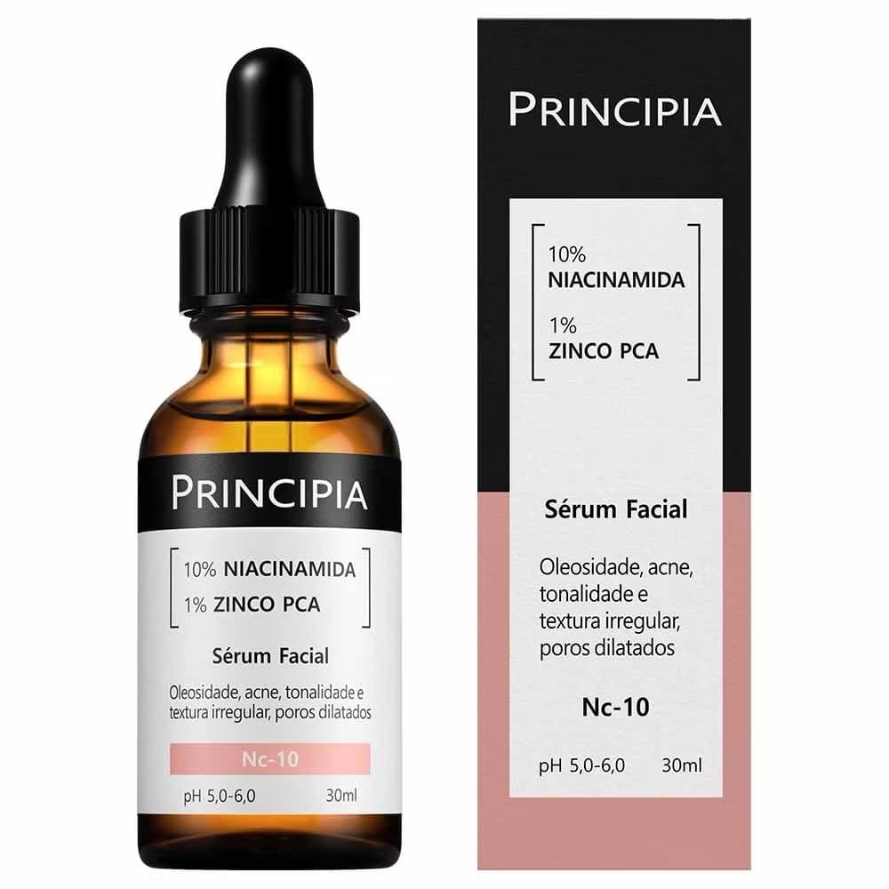 Sérum Facial Principia NC-10 30ml com 10% Niacinamida e Zinco PCA Controle de Oleosidade