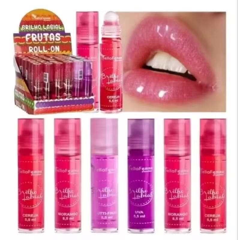 Kit2/3/4 Brilho Labial Gloss 4 Cores bella femme