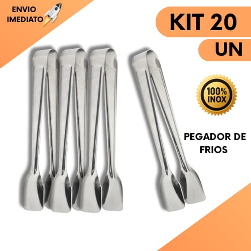 Kit 20 Pegador Para Frios Doces Frutas Em Aço Inox Resistente Para Buffet Restaurante Utensílios