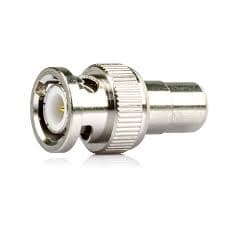 2x Conector Adaptador Bnc Macho Para Rca Femea - Cftv