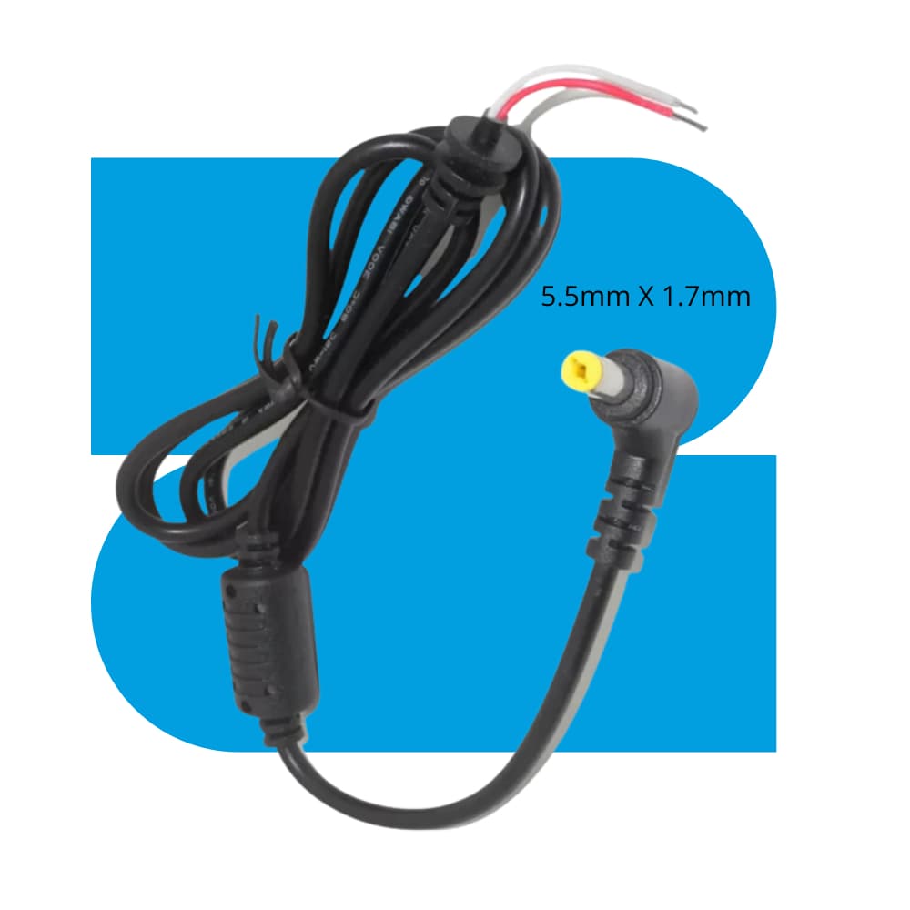 Cabo Reparo Fonte Notebook Acer 5.5mm X 1.7mm