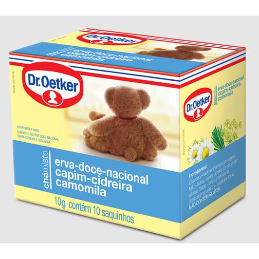 Chá Misto Dr.Oetker Erva Doce Capim Cidreira e Camomila 10g