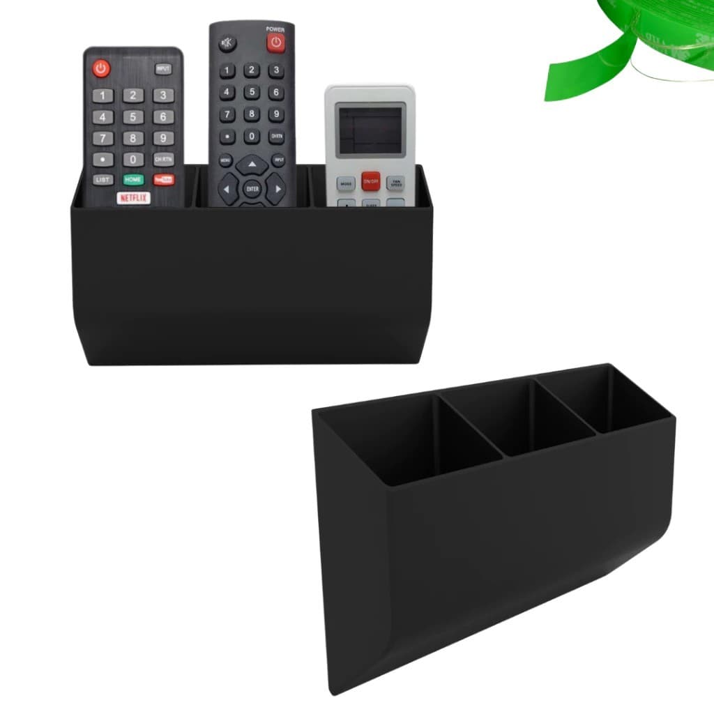 Suporte de parede para 3 controles / tv / ar condicionado / controle remoto