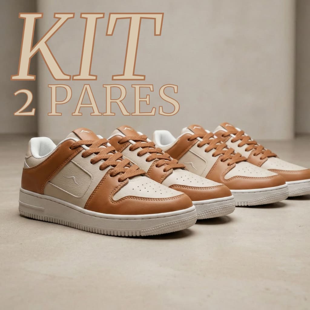 Kit 2 Pares Tênis ZOVIC | Feminino Casual, Leve e Versátil