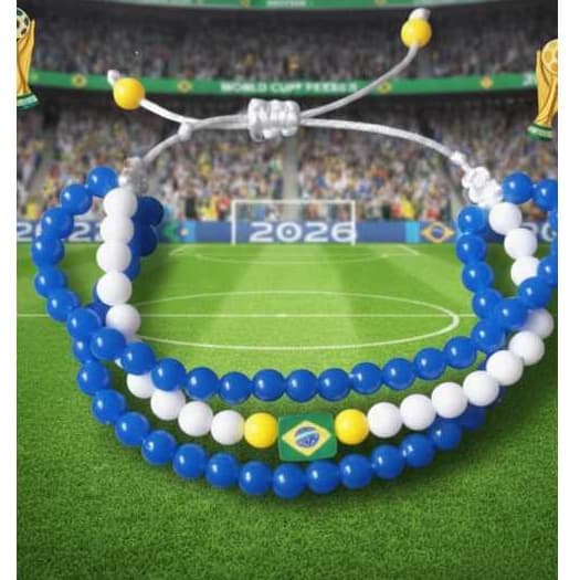 Pulseira de miçangas exclusiva Brasil