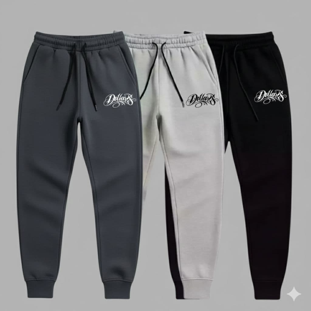 KIT 3 CALÇAS MOLETOM JOGGER UNISSEX TREINO ACADEMIA OFERTA PROMOÇÃO COM BOLSO CORDÃO AJUSTE