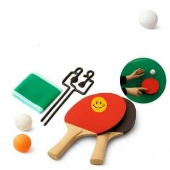 Kit Ping Pong 2 Raquete Tênis De Mesa 3 Bolinha Com Rede