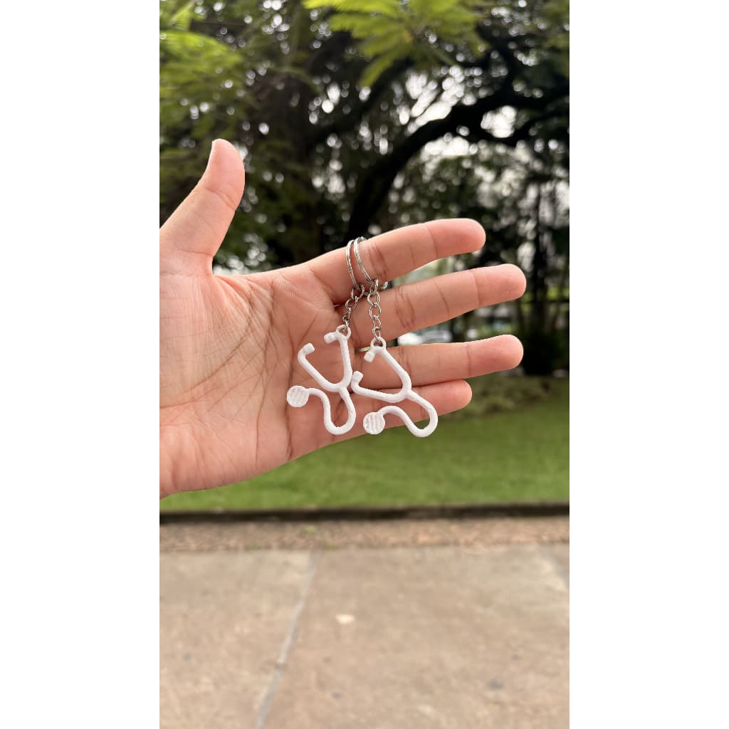 🩺 Chaveiro Estetoscópio - Paixão pela Saúde em 3D ✨