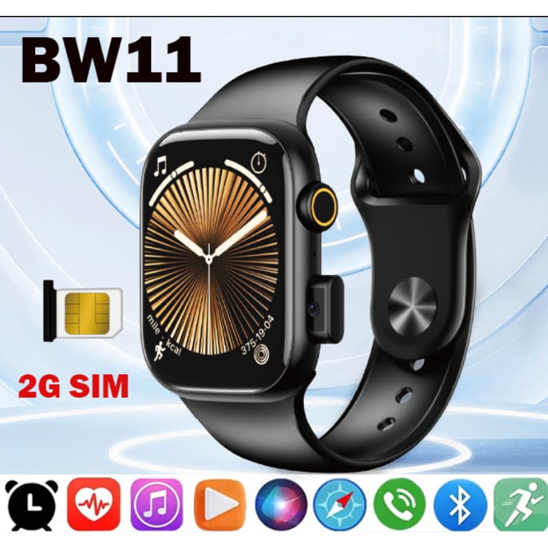 2026 Smartwatch Relógio Inteligente BW11 Pro 2G De 2.5 Polegadas 10 Modos X Bateria De Duração Longa Com Câmera Adequa