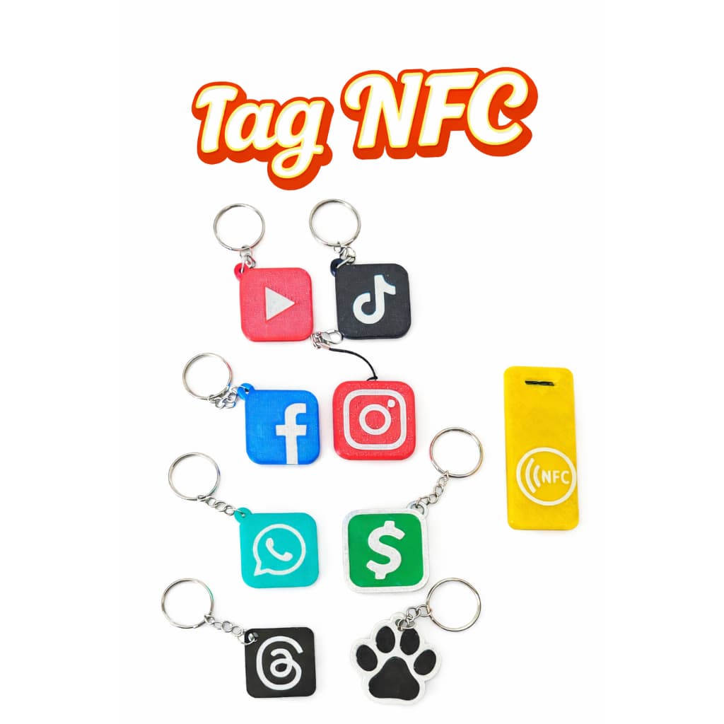 Chaveiro TAG NFC Cartão De Visita Digital Conecte COM Toque na tela do celular IDEAL para seu NEGÓCIOO