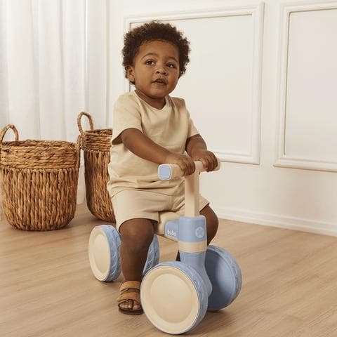 Bicicleta de Equilíbrio 4 Rodas Buba com Som – Azul e Rosa