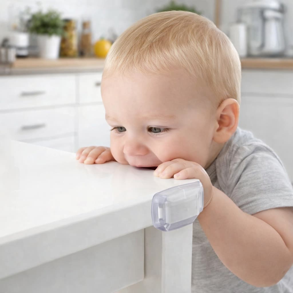 Kit 4 Unidades Protetora de Quina de Silicone para Mesa Segurança para Crianças e Bebes