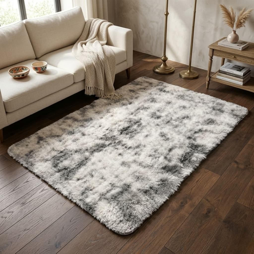 Tapete Peludo 1,50x2,00 Felpudo Antiderrapante Sala Quarto Macio Decoração Luxo