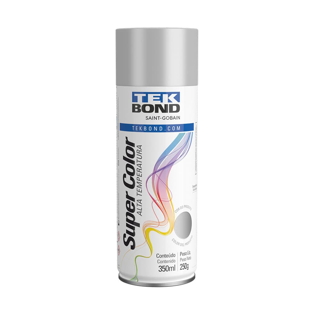 TINTA SPRAY ALUMINIO ALTA TEMPERATURA 250G 350ML TEKBOND