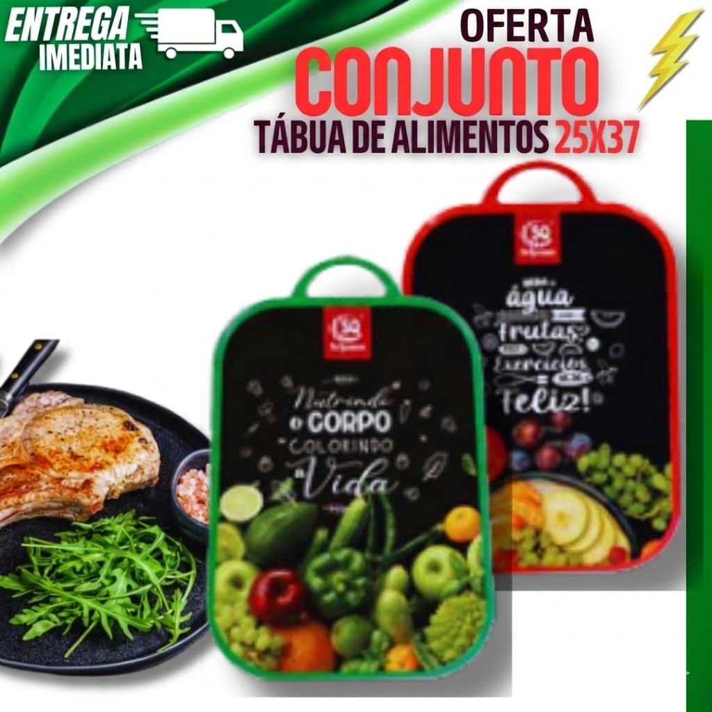 Tabua De Carne Estampada Corte de Carnes Frios Frutas Legumes Tábua Plástico Sortido