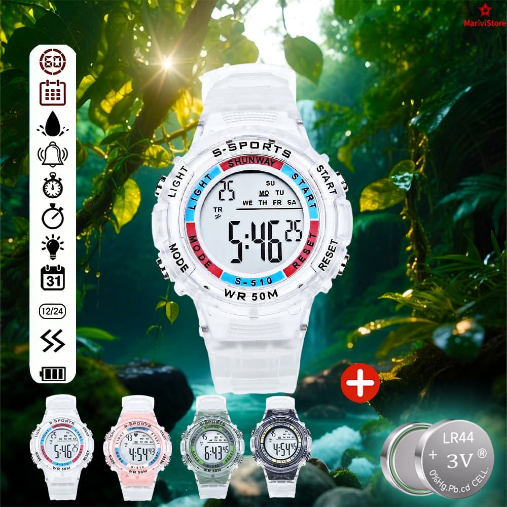 Relógio Infantil Smartwatch À Prova D Água Presente Com Cronômetro Para Menino Menina