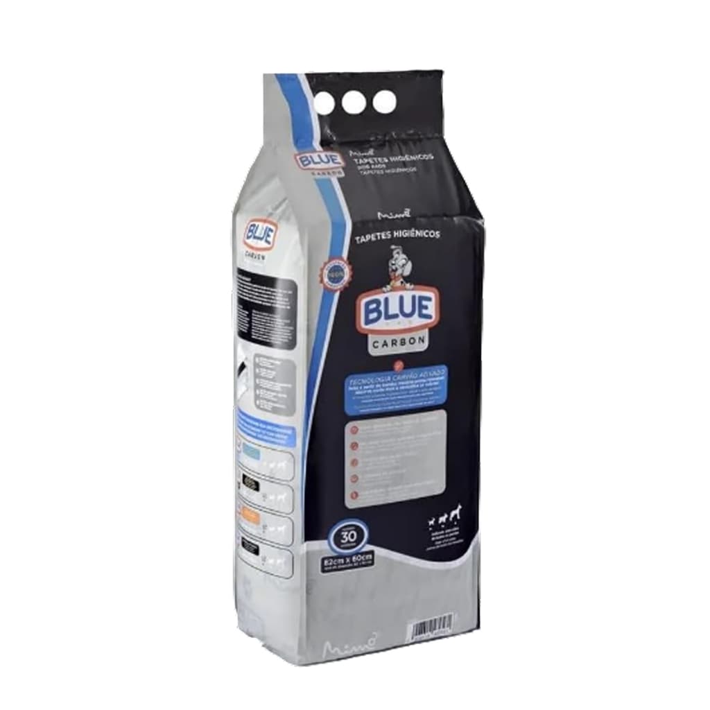 Tapete Higiênico Blue Carbon para Cães 30 Un 82x60cm