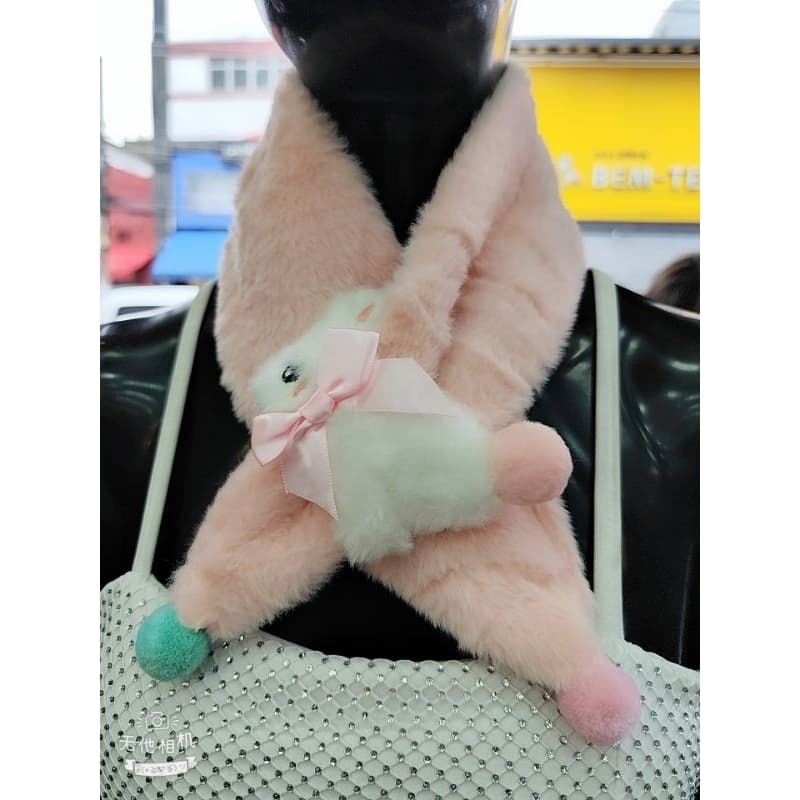 Cachecol menina  Pelúcia  Criança Inverno Quentinho