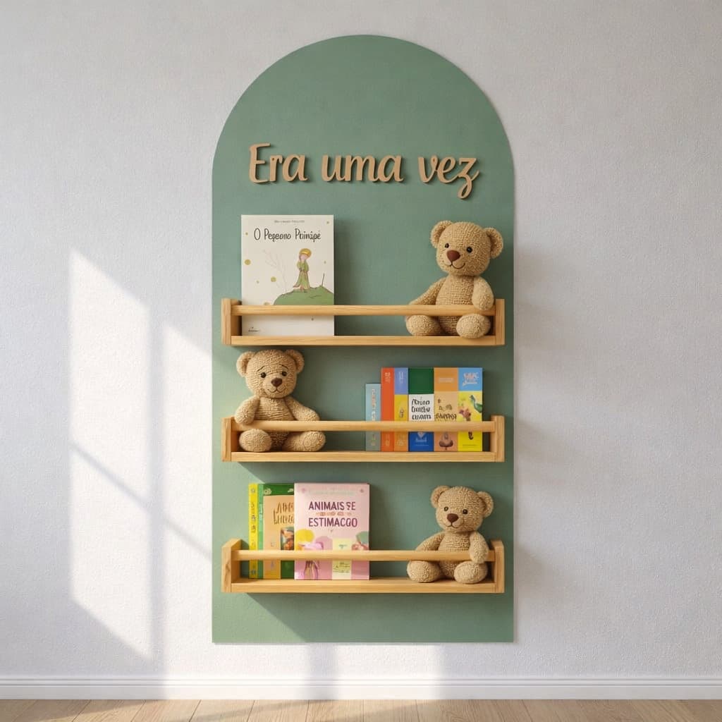 Adesivo de Parede Arco Romano Boho, Decoração Quarto Infantil Bebê, Premium, Maternidade