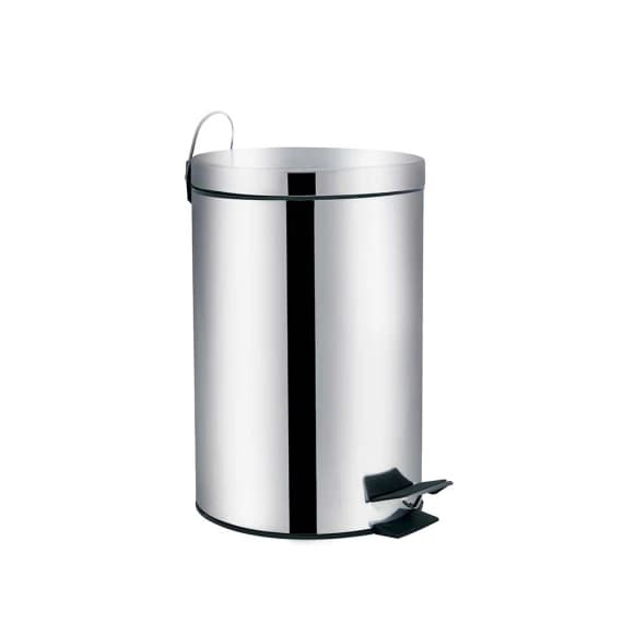 Lixeira Inox Pedal 12 Litros Linha Ágata MOR Para Cozinha, Banheiro e Escritório - Prática e Durável