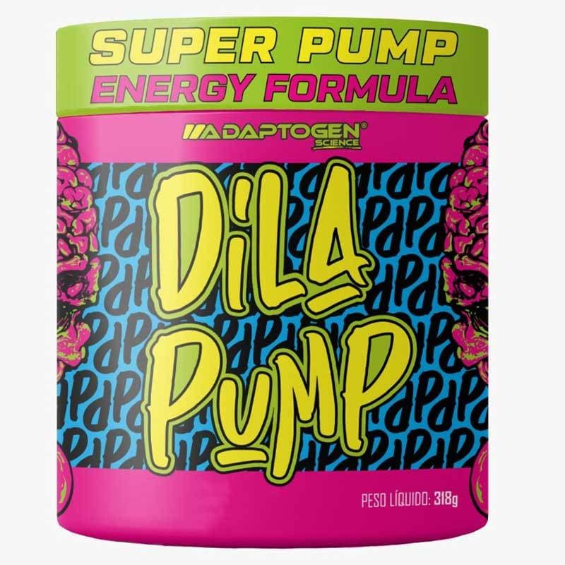Suplemento Em Pó Dila Pump Pre Treino Sem Cafeína Adaptogen Science Pote De 318g Sabor Maçã Verde