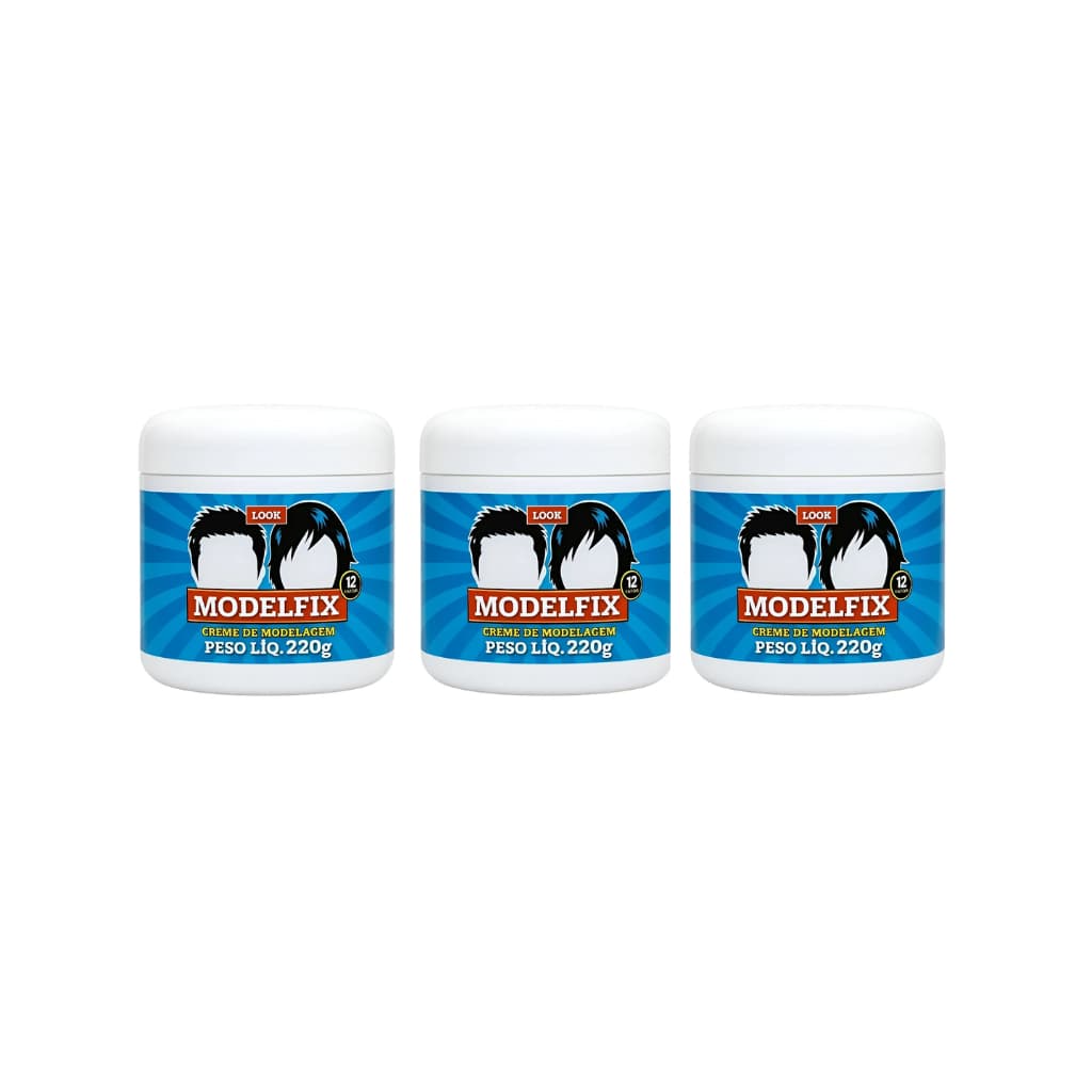 Creme De Modelagem Modelfix Look - 500g Kit com 03unid.
