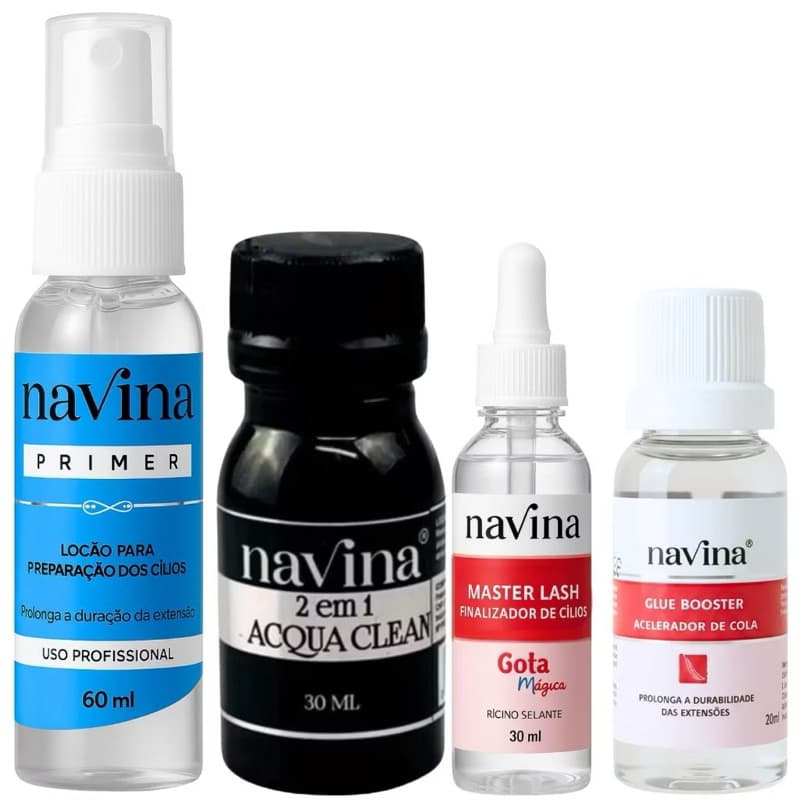 Kit Alongamento E Extensão De Cílios Navina Preparação