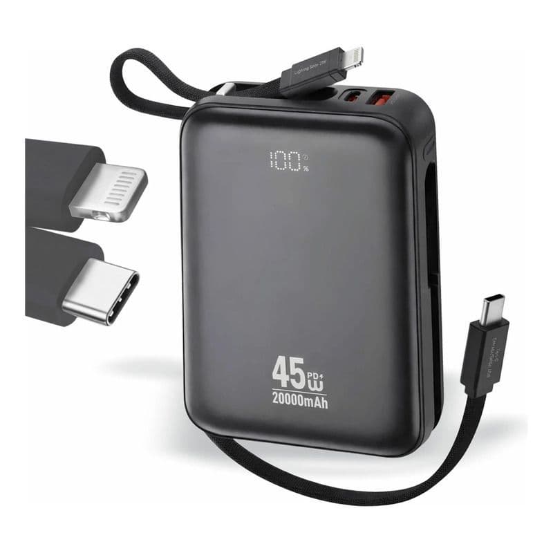 Power Bank 20.000mah e de 10.000mah Turbo Carregador Portátil 45w BTE-106 COR SORTIDAS