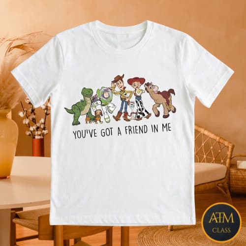 Camiseta 100% Algodão Premium 30.1 Toy Story Você tem um Amigo em Mim t-shirt Unissex Envio Rapido