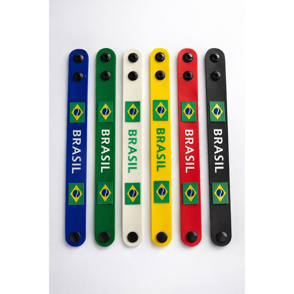 Pulseiras Brasil Copa Do Mundo Pulseirinhas de Silicone Unidade