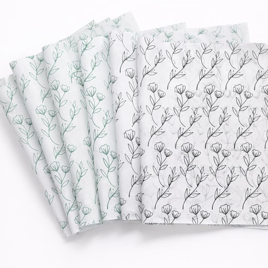 Papel Seda Flores 200 folhas – Fornecedor para Lembrancinhas, DIY e Papelaria Criativa