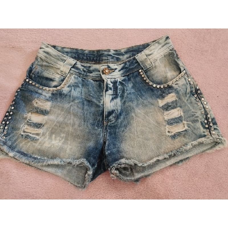 Bermuda jeans feminina, veste 42.