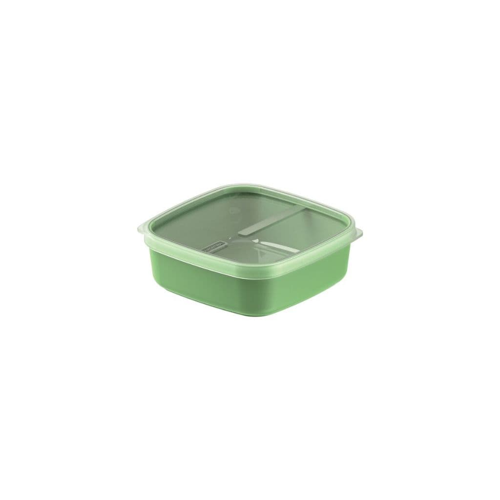 Pote Tramontina MixColor em Polipropileno Verde Sálvia com Tampa Transparente 1,1 L