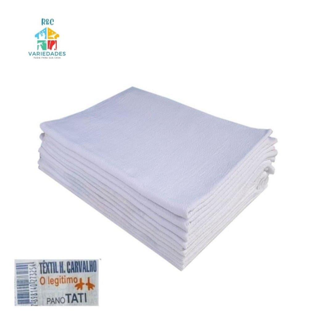 10 PANOS De Prato PÉ DE GALINHA BRANCO O Legitimo Kit Com 10 PEÇAS Original