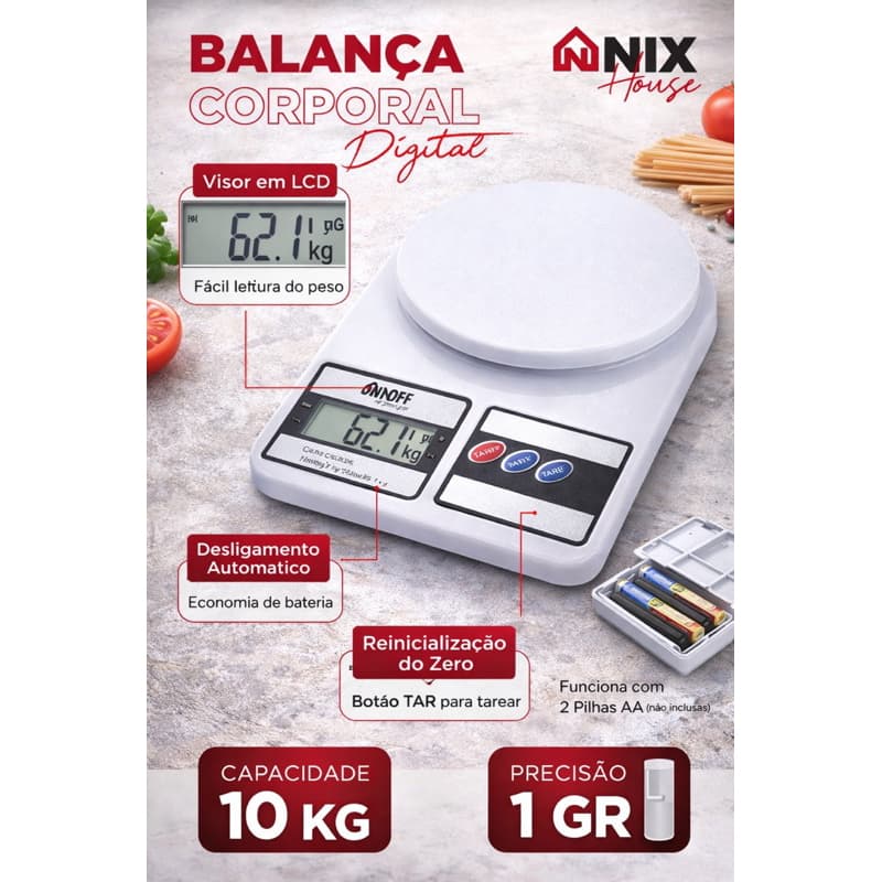 Balança Corporal Digital 10kg