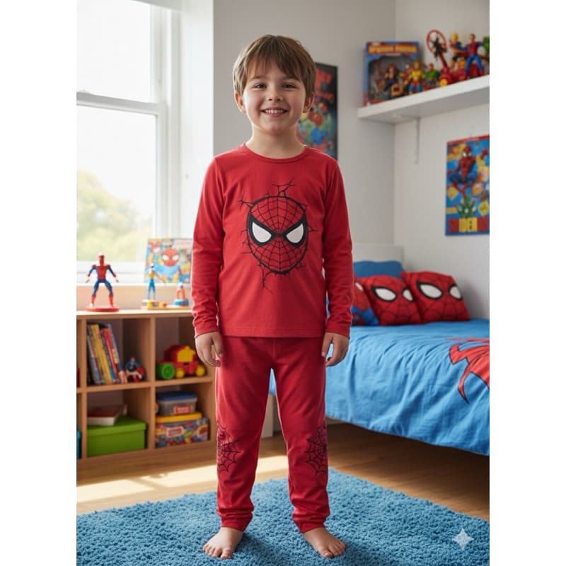 Pijama Longo Infantil Meninos Heróis