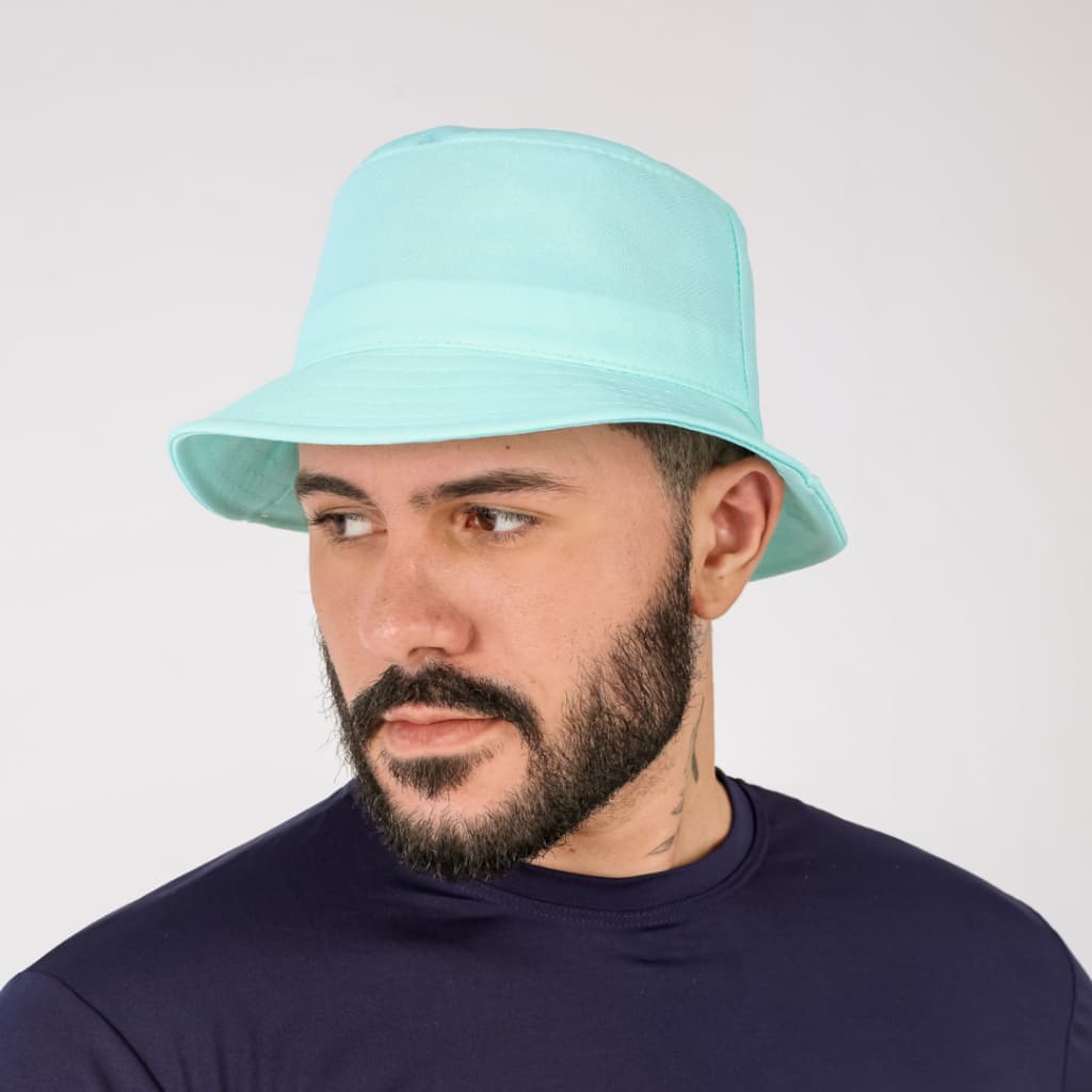 Bucket Unissex Boné Adulto Chapéu Proteção Solar Balde Pescador Liso Praia
