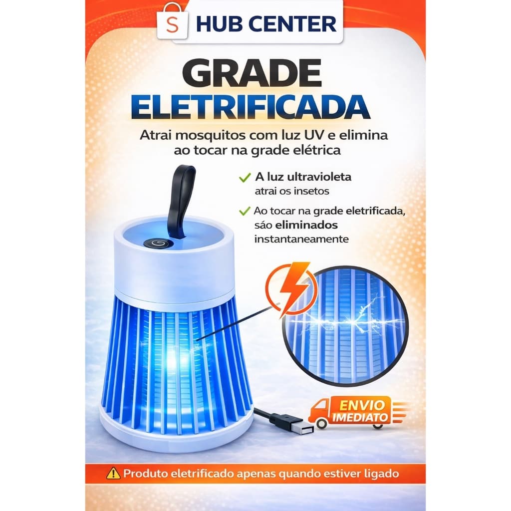 Luminária, lampada Led Mosquiteiro Sem Radiação Armadilha atrai Insetos e mosquitos