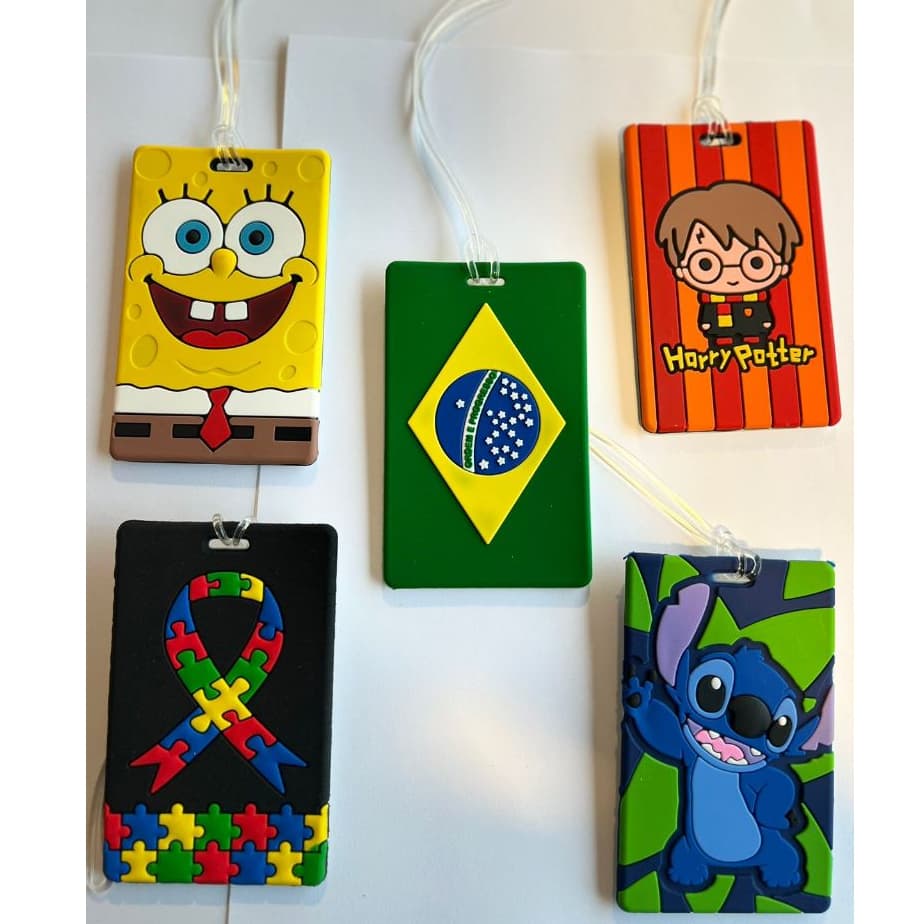 TAG DE MALA EMBORRACHADO, PARA IDENTIFICAÇÃO , VARIOS MODELOS