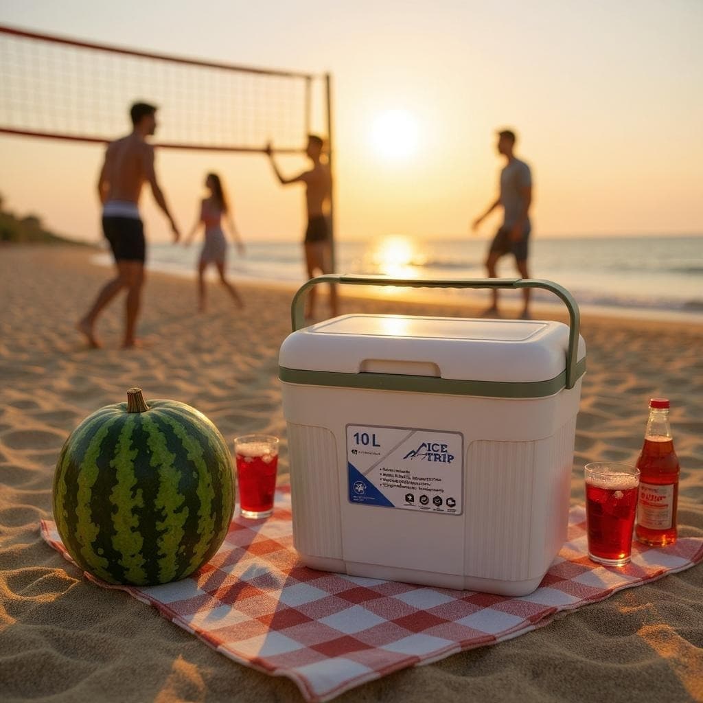 Cooler Poti 10 Litros Caixa Termica Pequena Luxo Alça Pratica Praia Churrasco Compacto Bebida Gelada