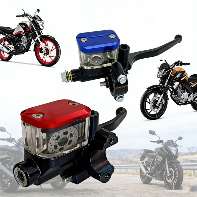 Burrinho De Freio Cilindro Esportivo CgTitan125/150/160 Cb300Xre 300Tornado Falcon Bros Cb300F Cb250 TwisterVermelh/Azul