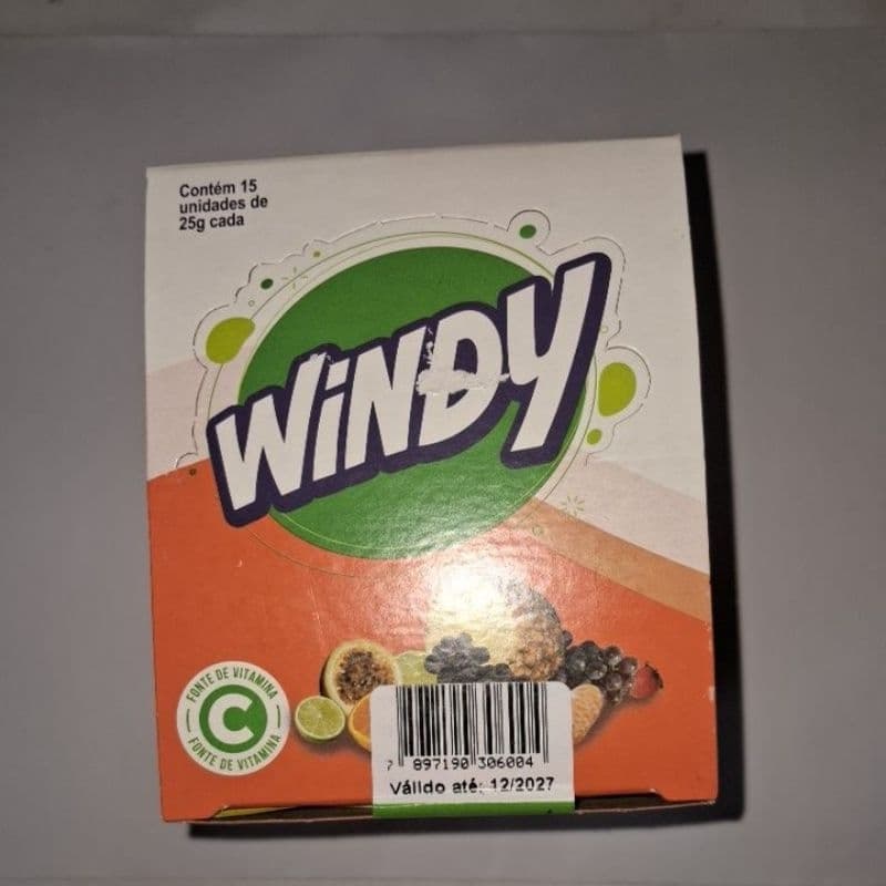 Suco em pó windy maracuja. caixa c/15x25g-faz 1 litros refresco