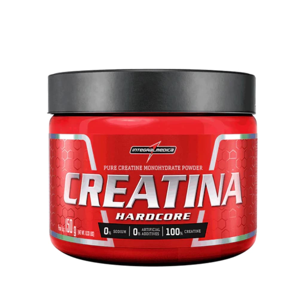Creatina 100% Pura Hardcore Integralmédica 150g Monohidratada – Força, Massa e Performance