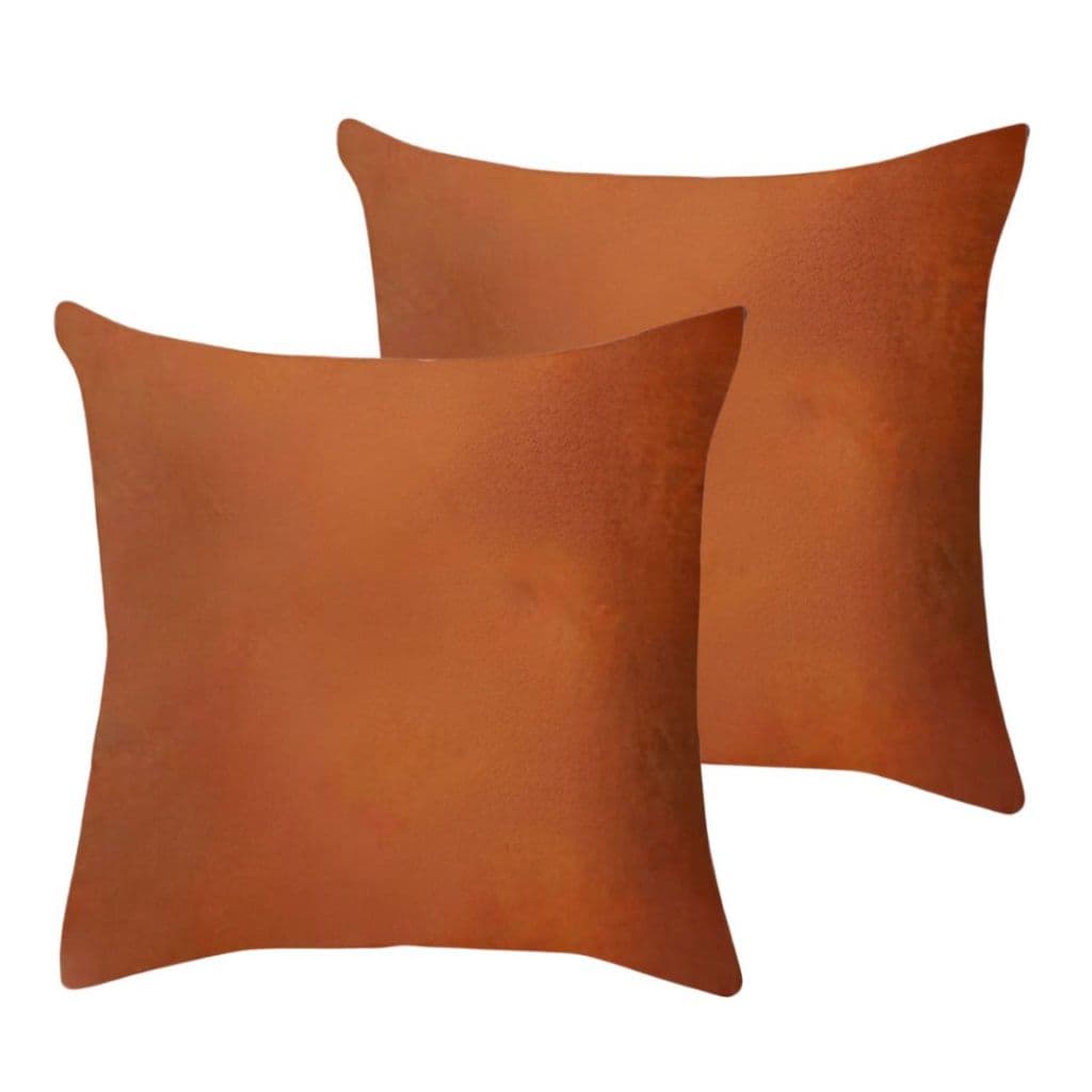 Kit 2 Capas de Almofadas Suede Liso 45x45cm Decorativas