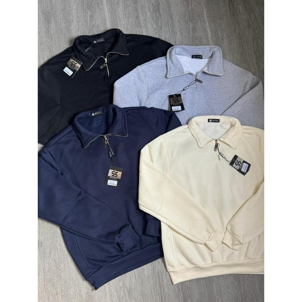 Moletom Meio Ziper / moletom premium e caimento slim