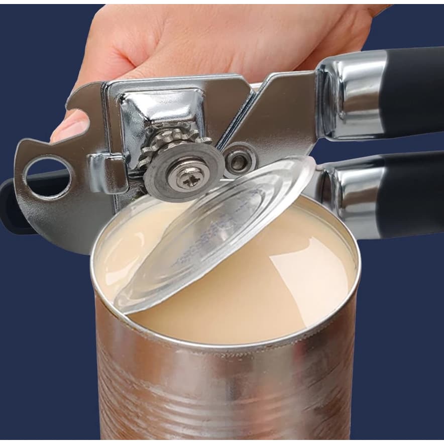 Abridor de Lata e Garrafa em Aço Inox com Cabo Ergonômico