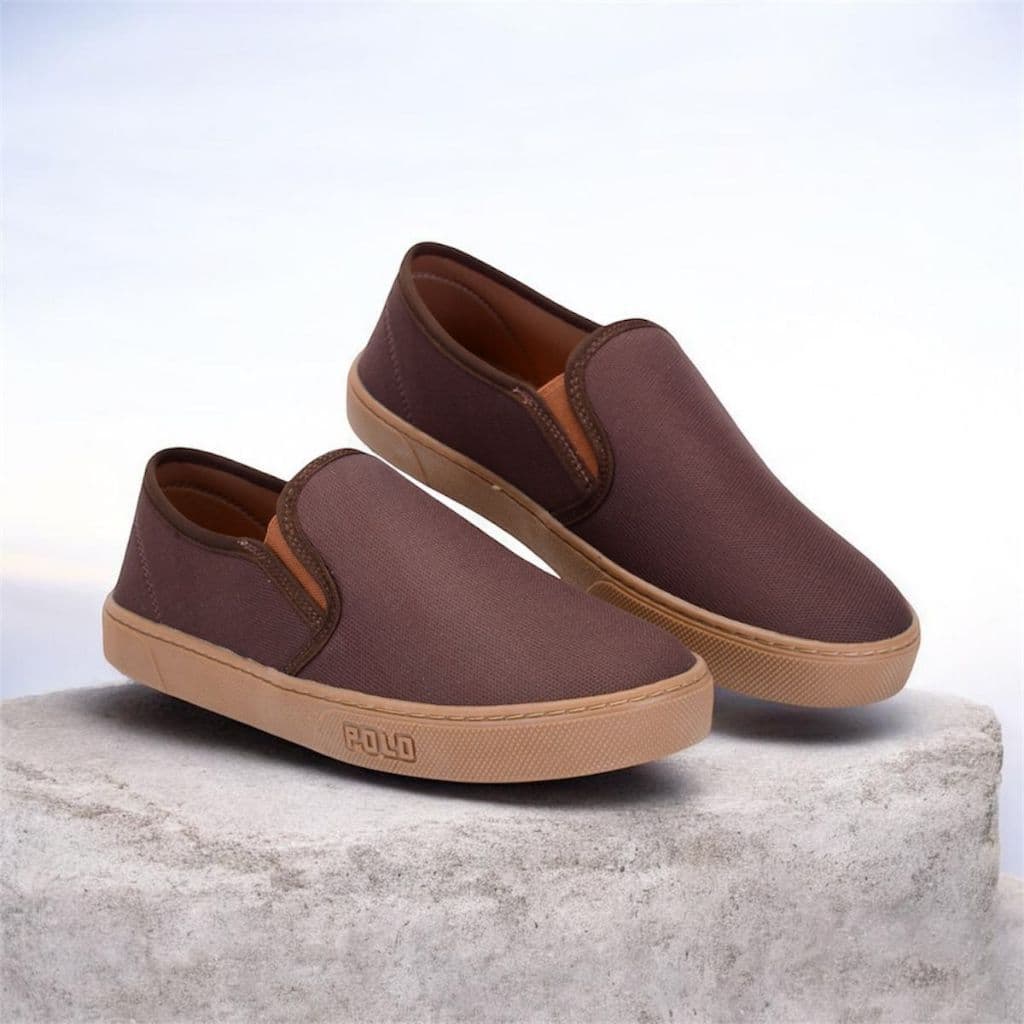 Tênis Masculino Casual Slip On Sem Cadarço Leve Confortável Dia a Dia Sapato
