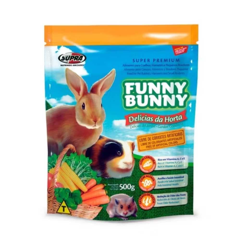 Ração Funny Bunny Delícias da Horta 500g